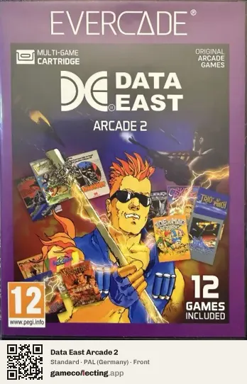 Data East Arcade 2 Evercade, Germany box front