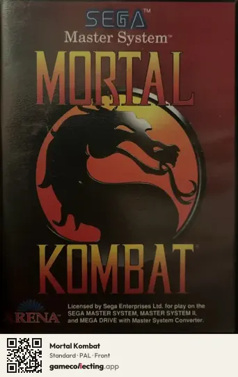 Mortal Kombat Sega Master System, PAL box front