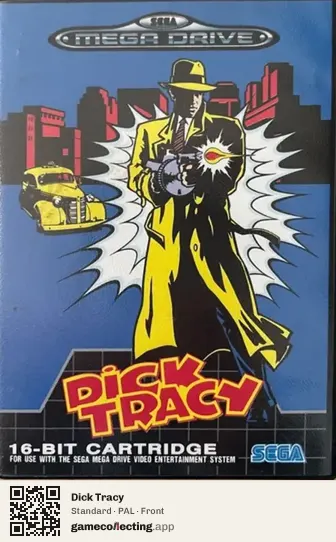 Dick Tracy Sega Mega Drive / Genesis, PAL box front