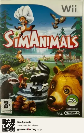 SimAnimals Nintendo Wii, PAL box front