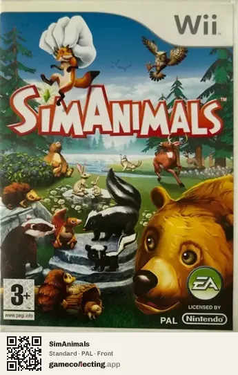 SimAnimals Nintendo Wii, PAL box front