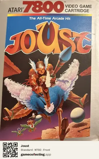 Joust Atari 7800, NTSC box front