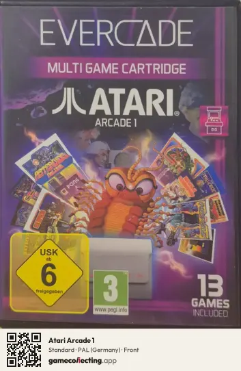 Atari Arcade 1 Evercade, Germany box front