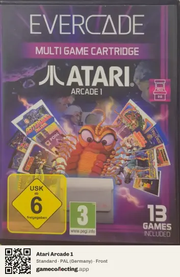 Atari Arcade 1 Evercade, Germany box front