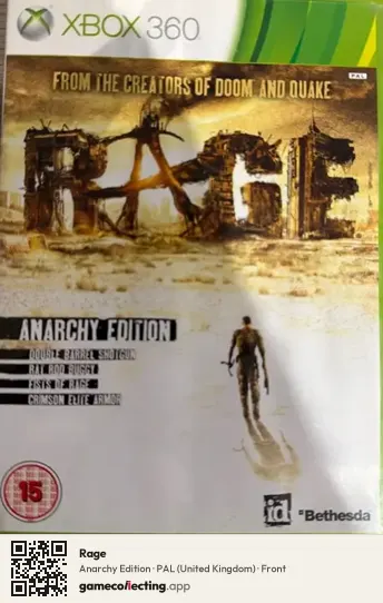 Rage Xbox 360, United Kingdom box front