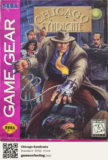 Chicago Syndicate Sega Game Gear, NTSC box front