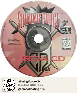 Shining Force CD Sega Mega-CD / Sega CD, NTSC disc