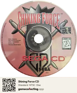 Shining Force CD Sega Mega-CD / Sega CD, NTSC disc