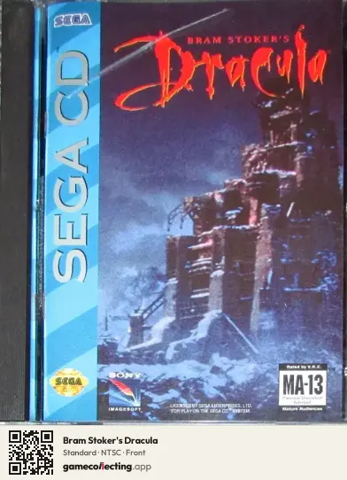 Bram Stoker's Dracula Sega Mega-CD / Sega CD, NTSC box front