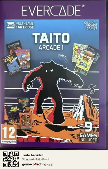 Taito Arcade 1 Evercade, PAL box front