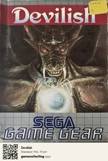 Devilish Sega Game Gear, PAL box front