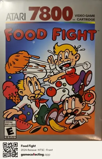 Food Fight Atari 7800, NTSC box front