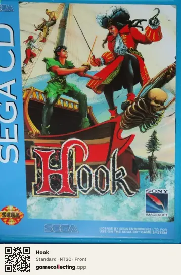 Hook Sega Mega-CD / Sega CD, NTSC box front