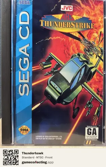 Thunderhawk Sega Mega-CD / Sega CD, NTSC box front