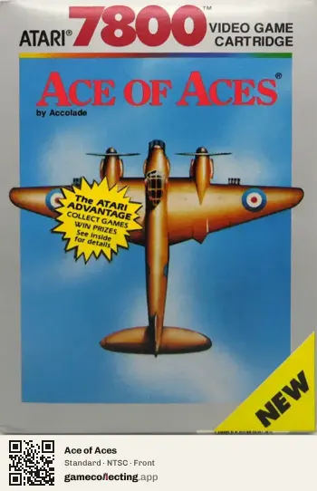 Ace of Aces Atari 7800, NTSC box front