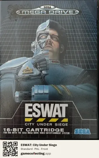 ESWAT: City Under Siege Sega Mega Drive / Genesis, PAL box front