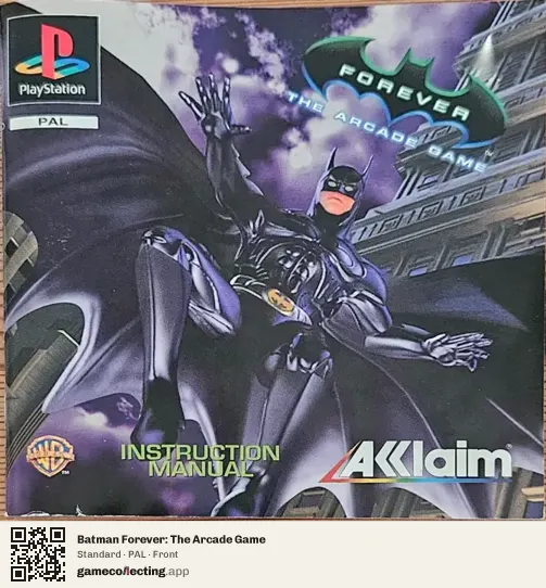 Batman Forever: The Arcade Game PlayStation, PAL box front