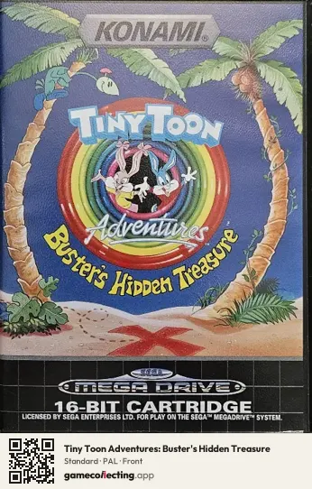 Tiny Toon Adventures: Buster's Hidden Treasure Sega Mega Drive / Genesis, PAL box front