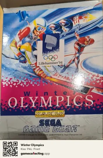 Winter Olympics Sega Game Gear, PAL box front