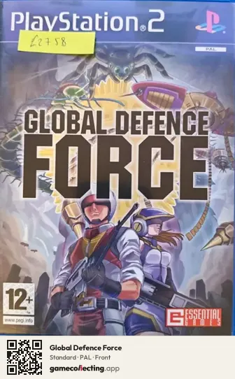 Global Defence Force PlayStation 2, PAL box front