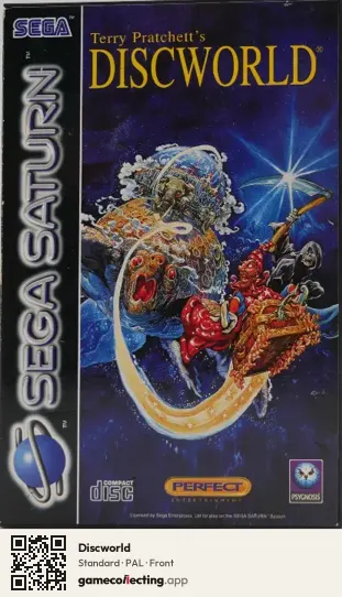 Discworld Sega Saturn, PAL box front