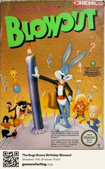 The Bugs Bunny Birthday Blowout Nintendo Entertainment System, France box front