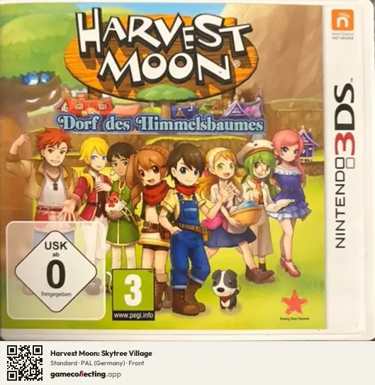 Harvest Moon: Skytree Village Nintendo 3DS, Germany box front