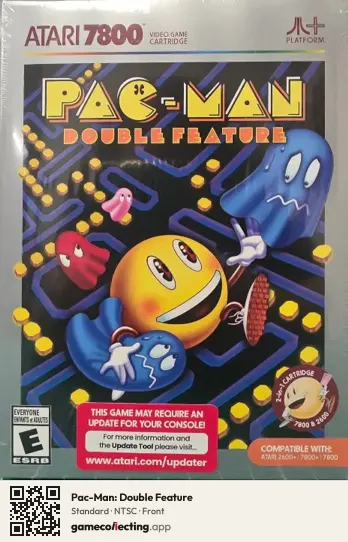 Pac-Man: Double Feature Atari 7800, NTSC box front