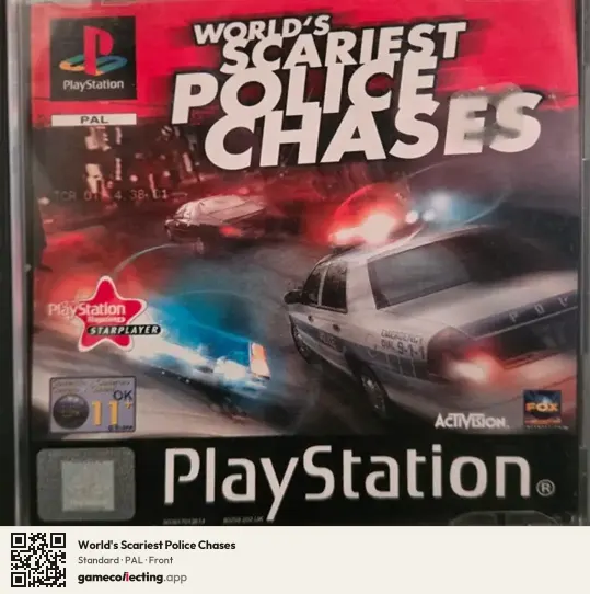 World's Scariest Police Chases PlayStation, PAL box front