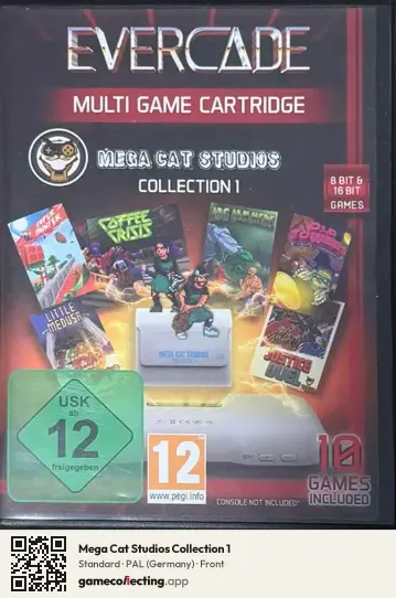 Mega Cat Studios Collection 1 Evercade, Germany box front
