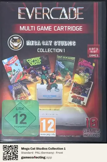 Mega Cat Studios Collection 1 Evercade, Germany box front