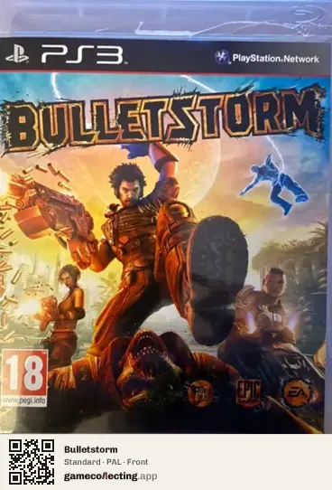 Bulletstorm PlayStation 3, PAL box front