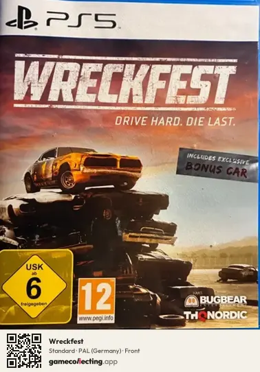 Wreckfest PlayStation 5, Germany box front