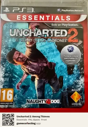 Uncharted 2: Among Thieves PlayStation 3, Spain box front
