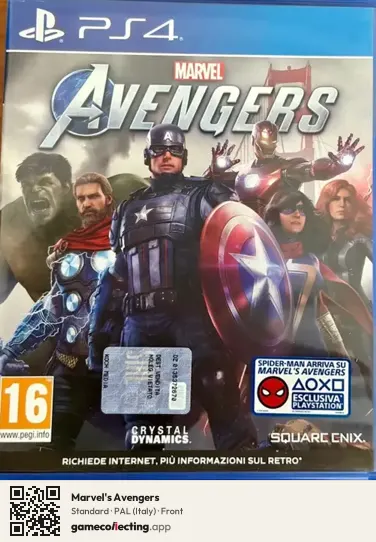 Marvel's Avengers PlayStation 4, Italy box front