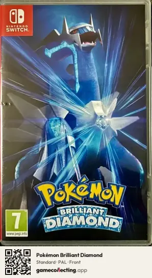 Pokémon Brilliant Diamond Nintendo Switch, PAL box front