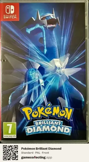 Pokémon Brilliant Diamond Nintendo Switch, PAL box front