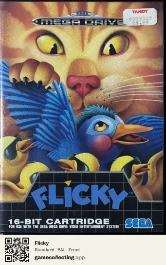 Flicky Sega Mega Drive / Genesis, PAL box front
