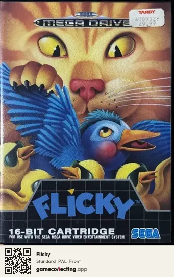 Flicky Sega Mega Drive / Genesis, PAL box front