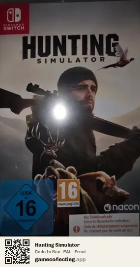 Hunting Simulator Nintendo Switch, PAL box front