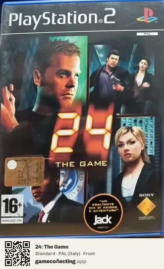 24: The Game PlayStation 2, Italy box front