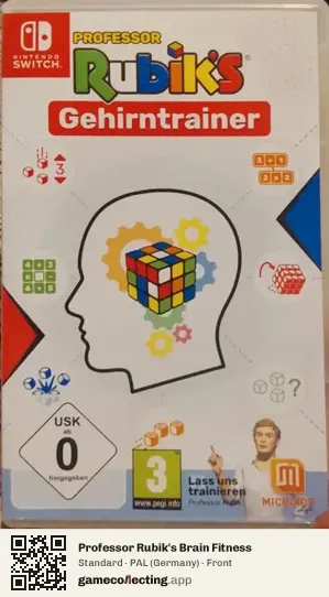 Professor Rubik's Brain Fitness Nintendo Switch, Germany box front