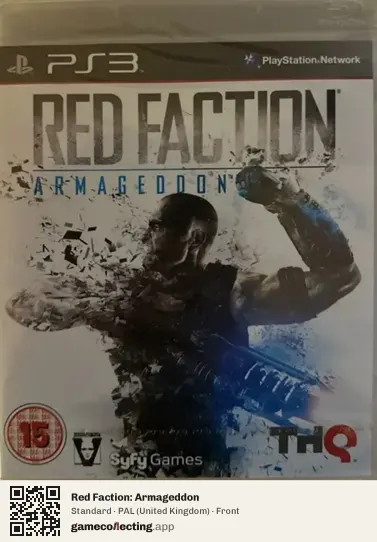 Red Faction: Armageddon PlayStation 3, United Kingdom box front