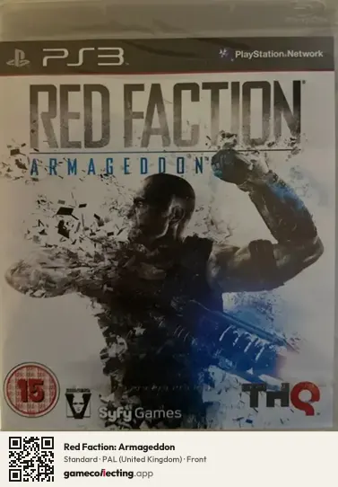 Red Faction: Armageddon PlayStation 3, United Kingdom box front