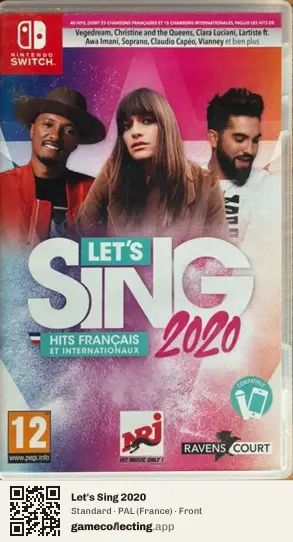 Let's Sing 2020 Nintendo Switch, France box front
