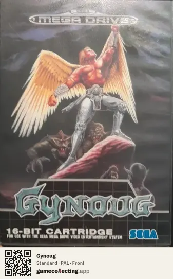 Gynoug Sega Mega Drive / Genesis, PAL box front