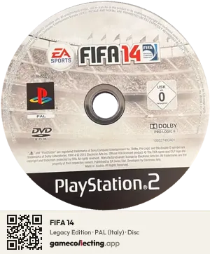 FIFA 14 PlayStation 2, PAL disc