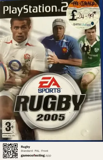 Rugby PlayStation 2, PAL box front