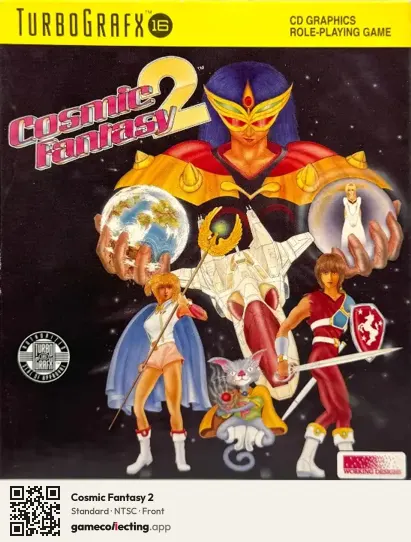 Cosmic Fantasy 2 TurboGrafx-CD, NTSC box front