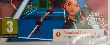 Instant Sports Tennis, the PEGI square on its front